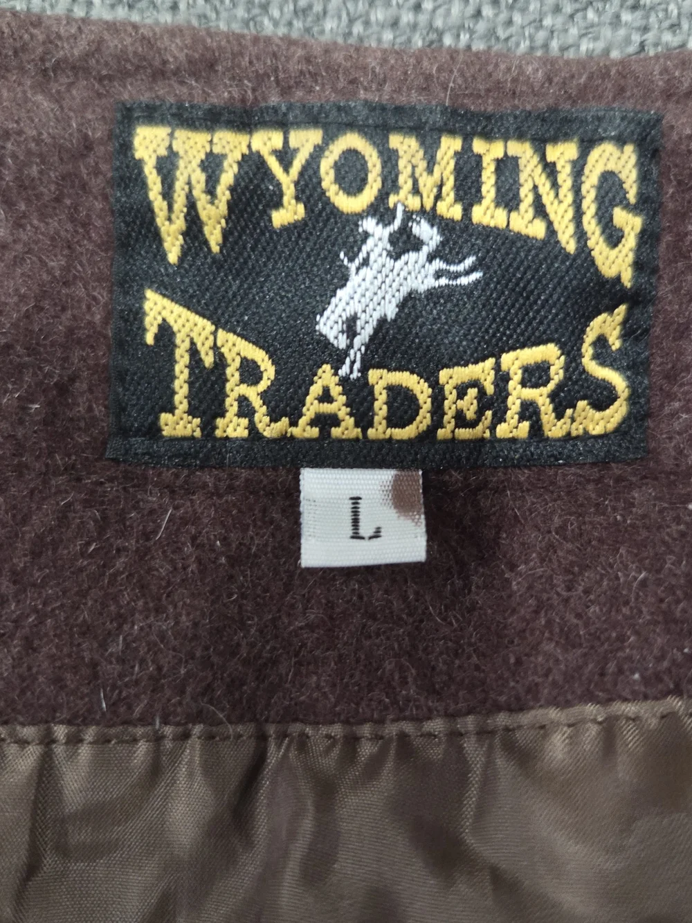 Wyoming Traders Men's Brown 100% Wool-Blend Western Cowboy  Vest